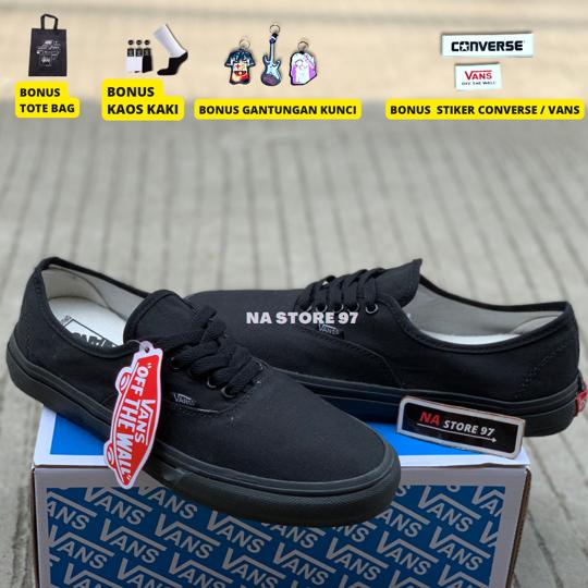 vans autentic full black premium quality grade original sneakers casual terbaru termurah terlaris