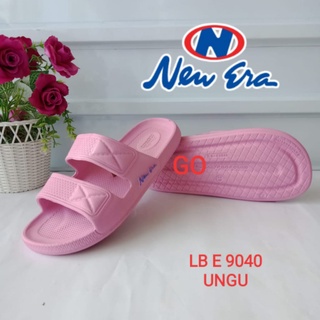 BB NEW ERA LB E 9040 Sandal Karet Wanita Terbaru Sendal Karet Selop Ban Dua Size 37-40