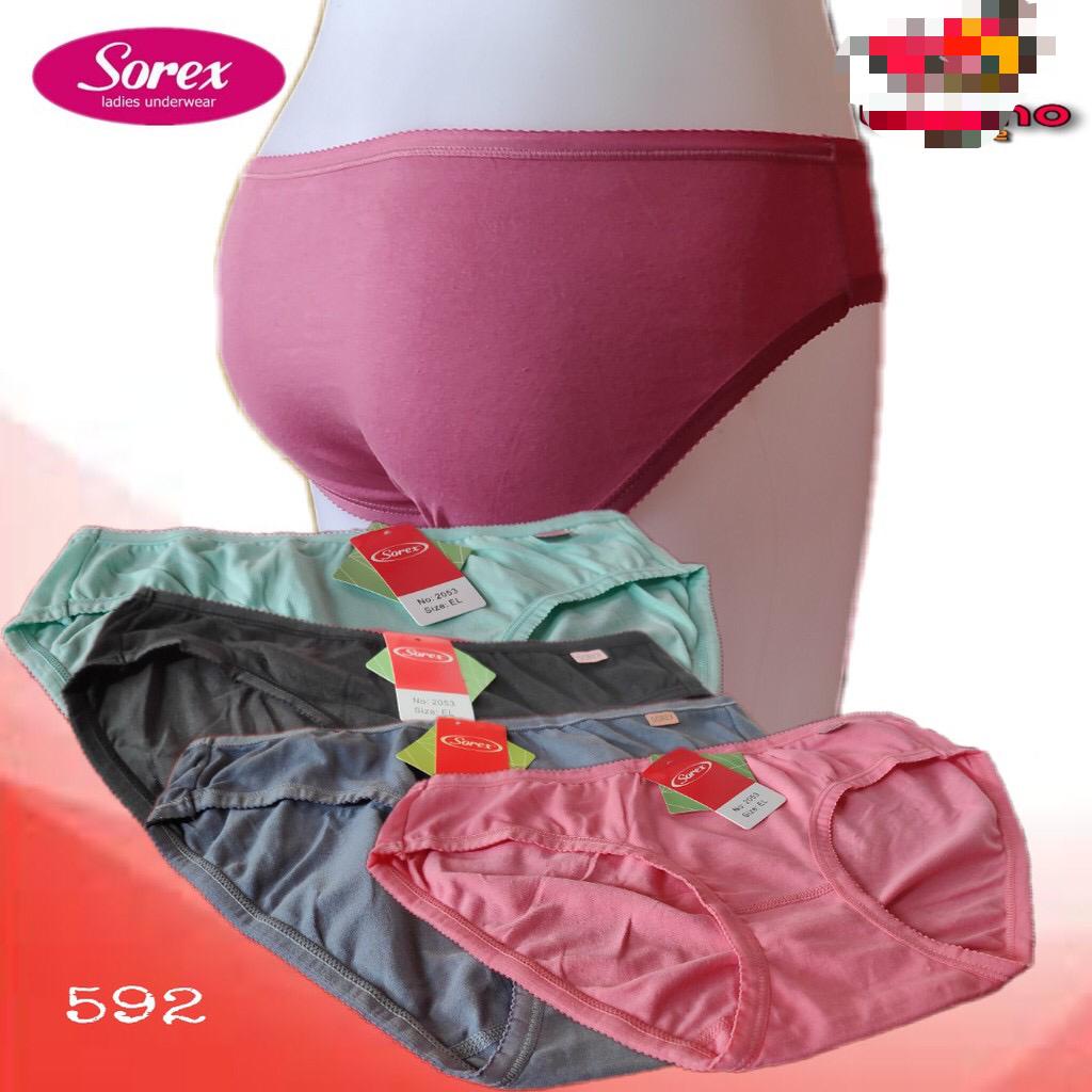 CD WANITA PEREMPUAN GADIS SOREX 2053-  CELANA DALAM WANITA MINI SIZE M L EL QL EQL - SOREX CD BASIC MINI KATUN - ARA98STORE