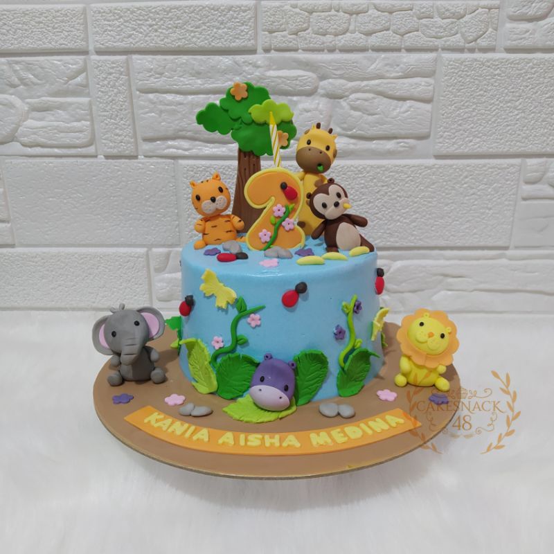

birthday cake / animal cake / zoo cake / kue ulang tahun
