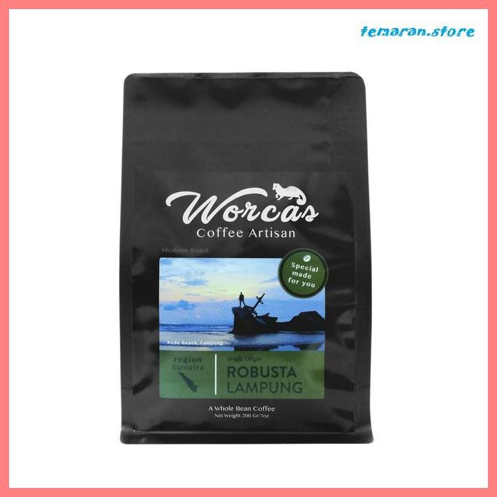 

Kopi- WORCAS Kopi Robusta Lampung 200gr - Medium Roast - KOPI BIJI -Biji-Kopi.