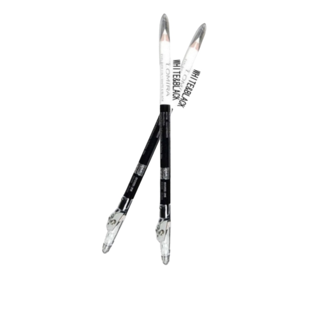 LOMIRA Eyeliner Pensil White n Black 2in1 Bpom - Apple_Kosmetik