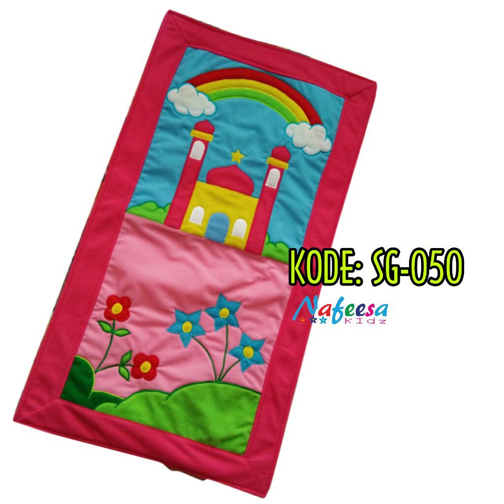 Sajadah Anak Karakter | Sajadah Bordir | Sajadah Custom Nama | Sajadah Anak Lucu | Sajadah Unik