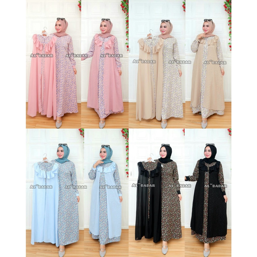 [BISA COD] GAMIS OUTER MOTIF SHAKILA IMPORT MIX CERUTY BABY DOLL GAMIS SHAKILA TERBARU