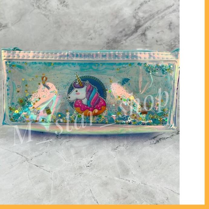 

Kekinian CUCI GUDANG/TEMPAT PENSIL LUCU/KOTAK PENSIL IMPORT/Glitter Air/karakter hologram !