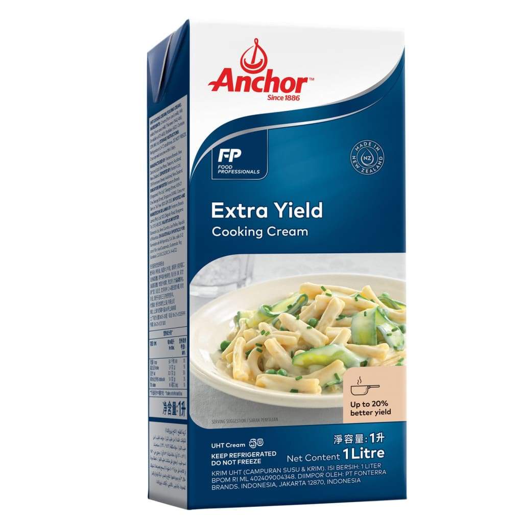 

Anchor Extra yield Cooking cream 1lt, ed Juni 25