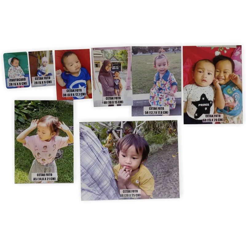 CETAK FOTO TANPA LAMINASI (2R, PHOTOCARD 2R, 3R, 4R, 5R, 6R, 8R, 8RP, 10R, 10RP, 12R, A3, A4, A5)