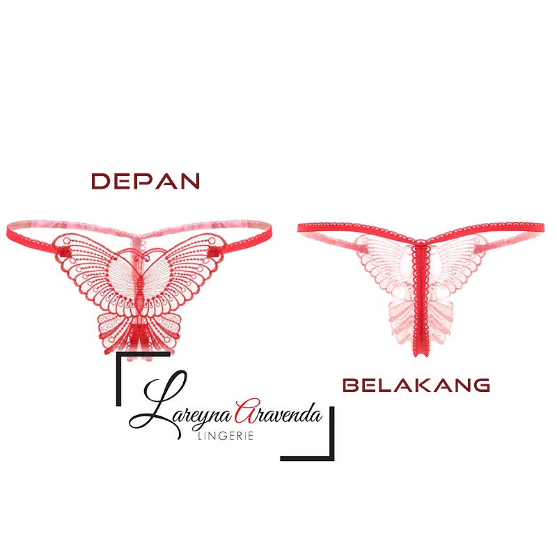 [Ready Jakarta] Celana Dalam Seksi Model Sexy Charming Butterfly CD011