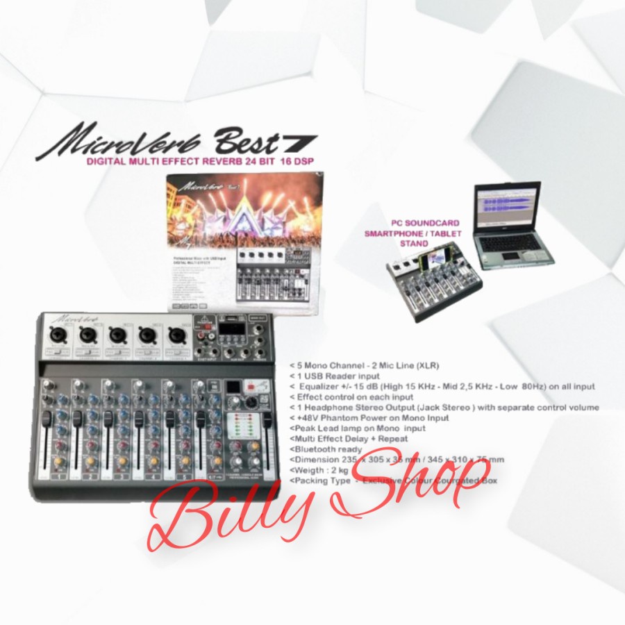 MIXER AUDIO ASHLEY ORIGINAL BETTER 7,SAMSON 4,6,PREMIUM 4,6