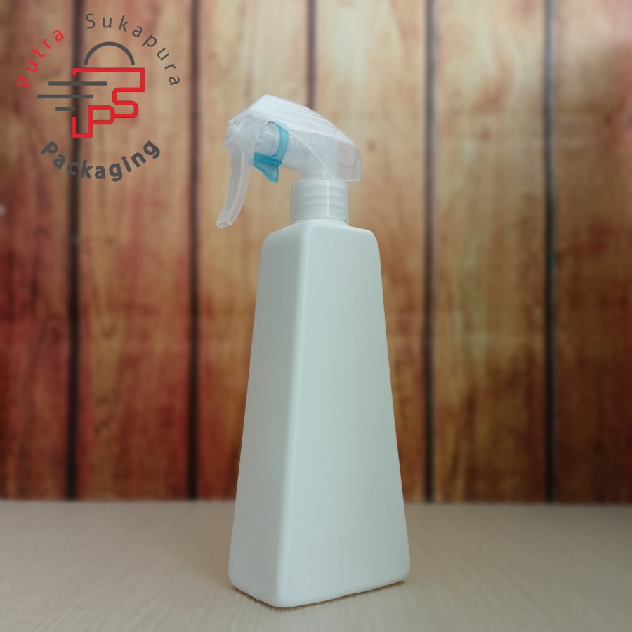 botol Kispray 500ml kotak hdpe putih/botol spray gun 500ml import