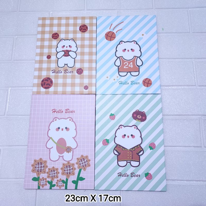 Cermin Lipat Cover Lucu / Kaca Lipat Buku Portable-23Cm x17Cm Kaca