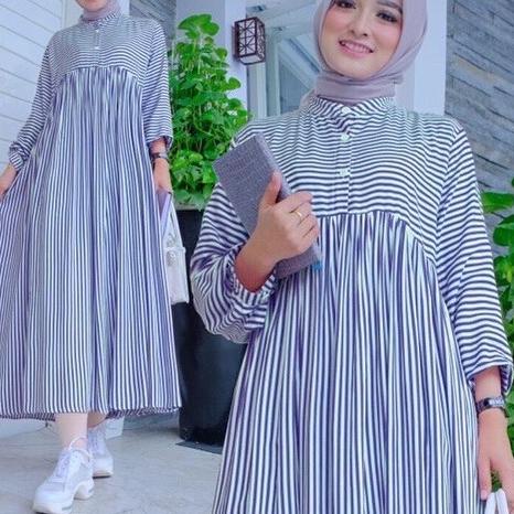 Terlaku» Fashion Muslim / Pakaian Muslim Wanita / Bisa COD / Baju Long Tunik Jumbo Ukuran M L XL XXL