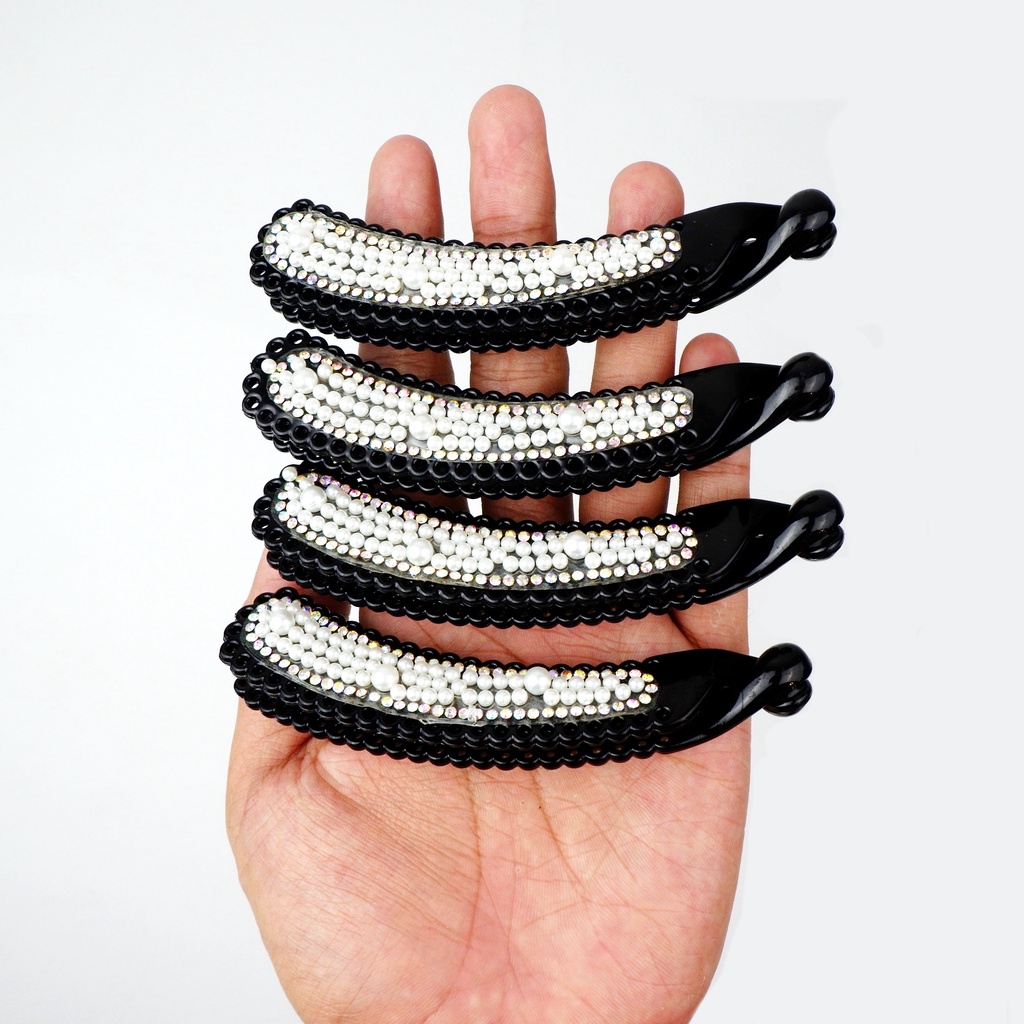 jepit rambut wanita model pisang/mutiara