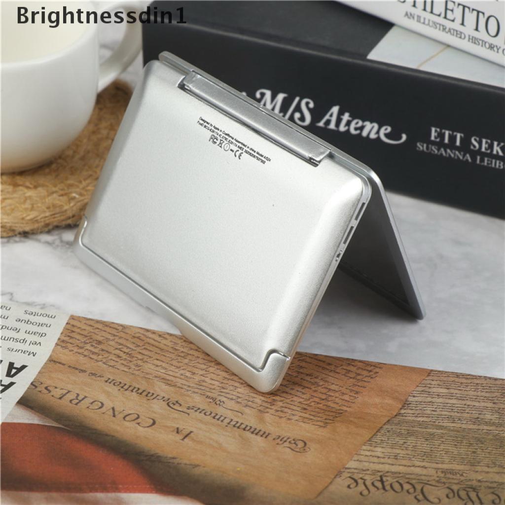 (Brightnessdin1) Cermin Makeup Mini Bentuk Laptop