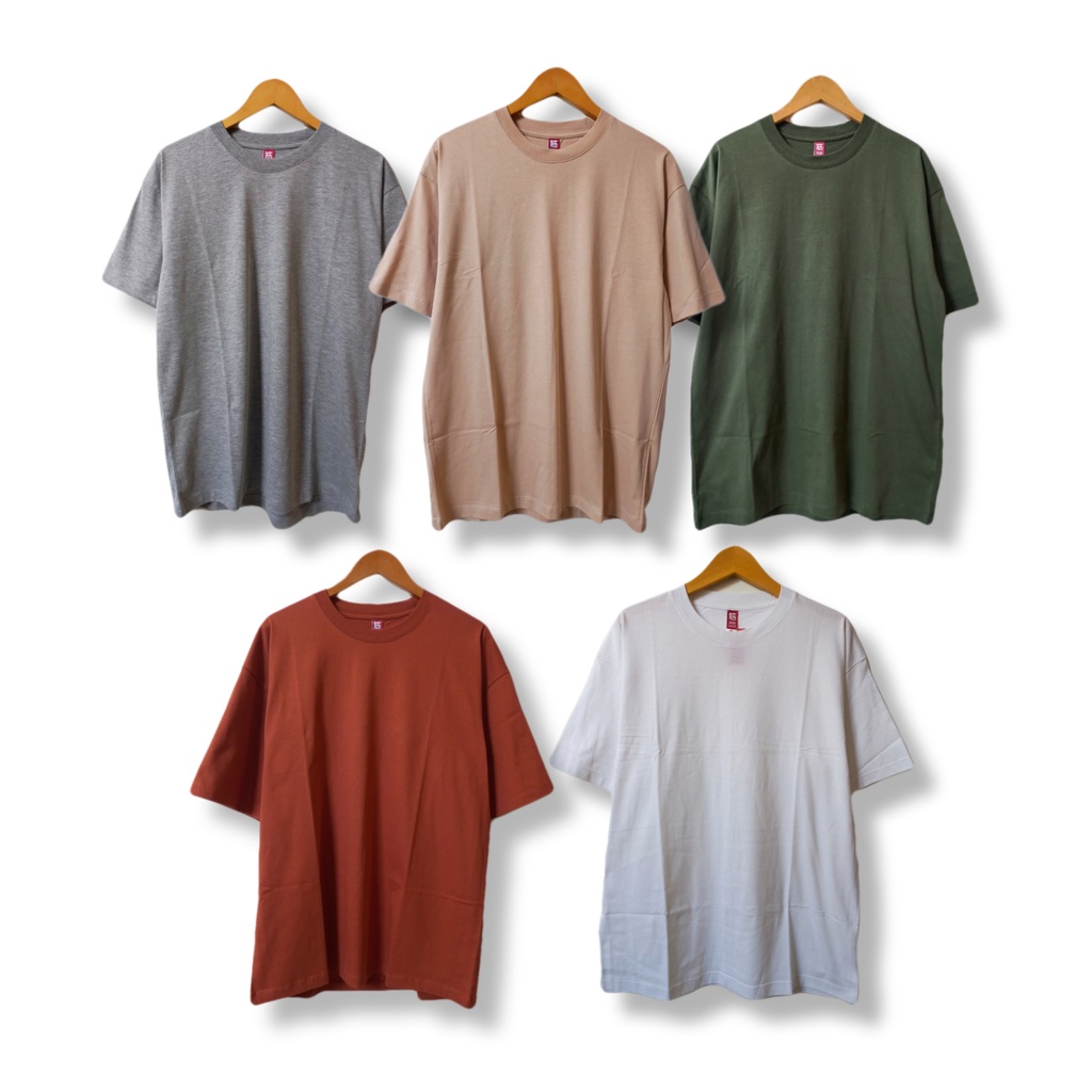 t-shirt polos oversized/kaos polos oversized