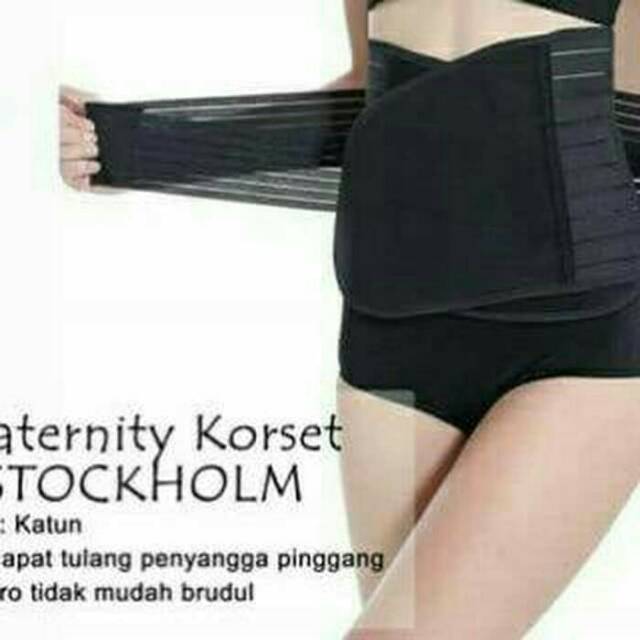 KORSET STAGEN BELT DOUBLE PEREKAT - CORSET PELANGSING PERUT MATERNITY MELAHIRKAN