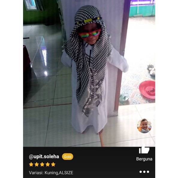 Igal arab untuk anak dan bayi berwarna