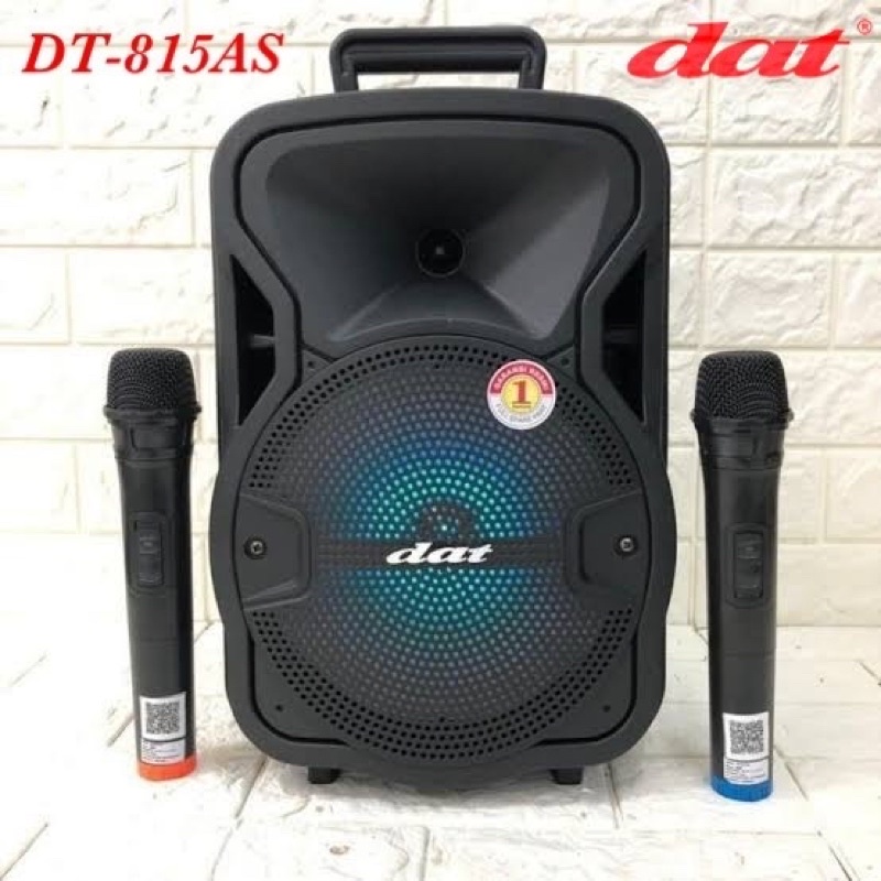 Speaker karaoke DAT DT-815AS + 2 pcs mic wireless