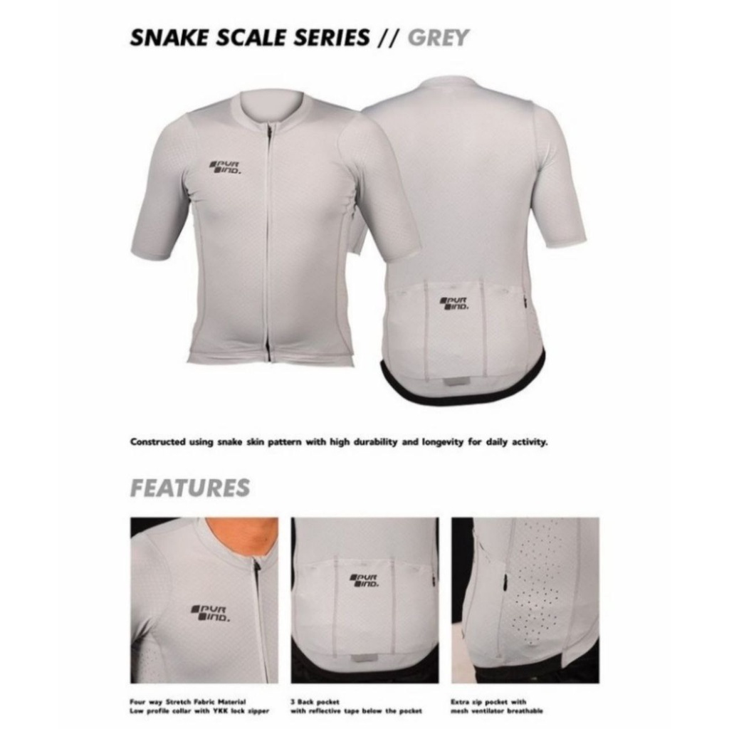 Jersey PVR Roadbike SNAKE SKIN SCALE Series - Jerseys Sepeda XC Road