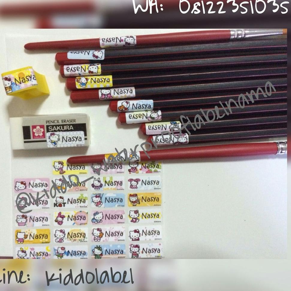 

(Y9M4) ✯ Katalog Label Nama Waterproof - Size S //Diskon@now