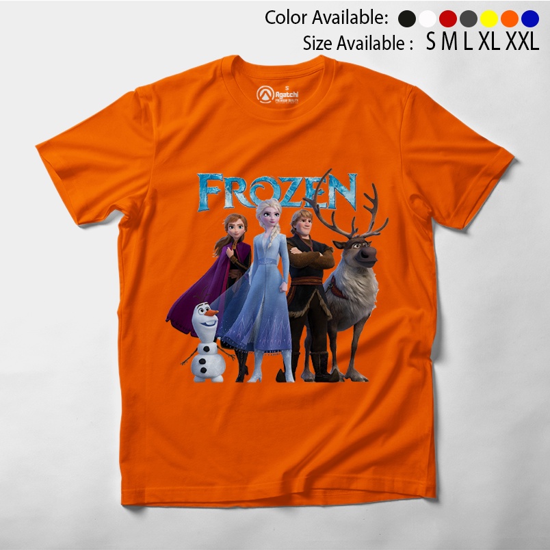 Baju Anak Kaos Atasan Anak Perempuan Motif Frozen