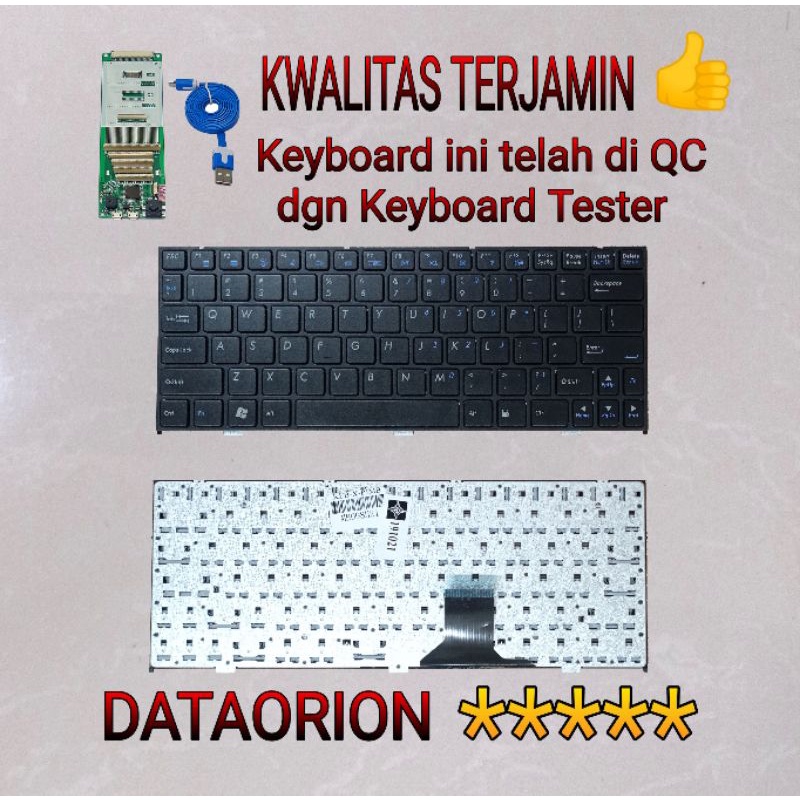 Keyboard axioo pico pjm cjm cjw w210cu m1110 m1115 m1111 m1100 hitam