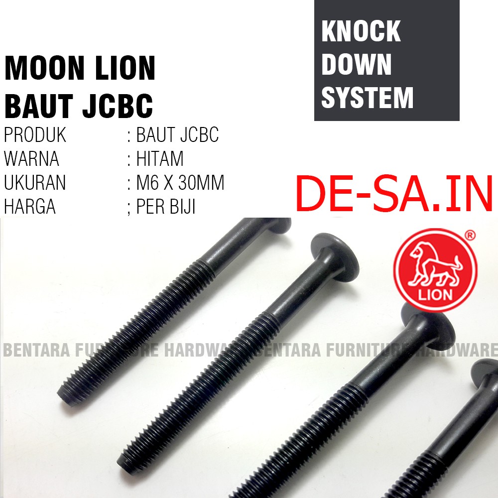 Moon Lion Baut JCBC M6 X 30MM - Bolt Furniture Knockdown