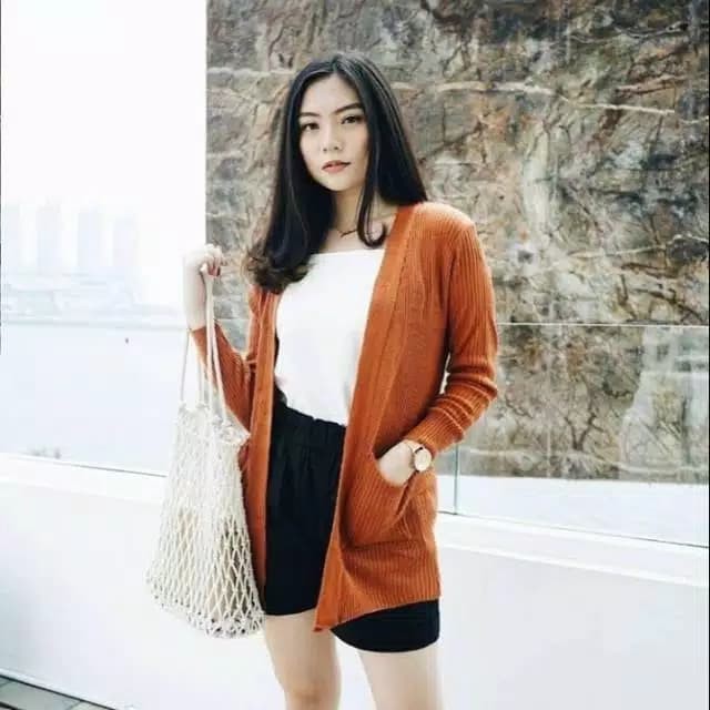 KALILA - BELLE Long Cardigan Wanita Dewasa Oversize | Kardigan Cewek