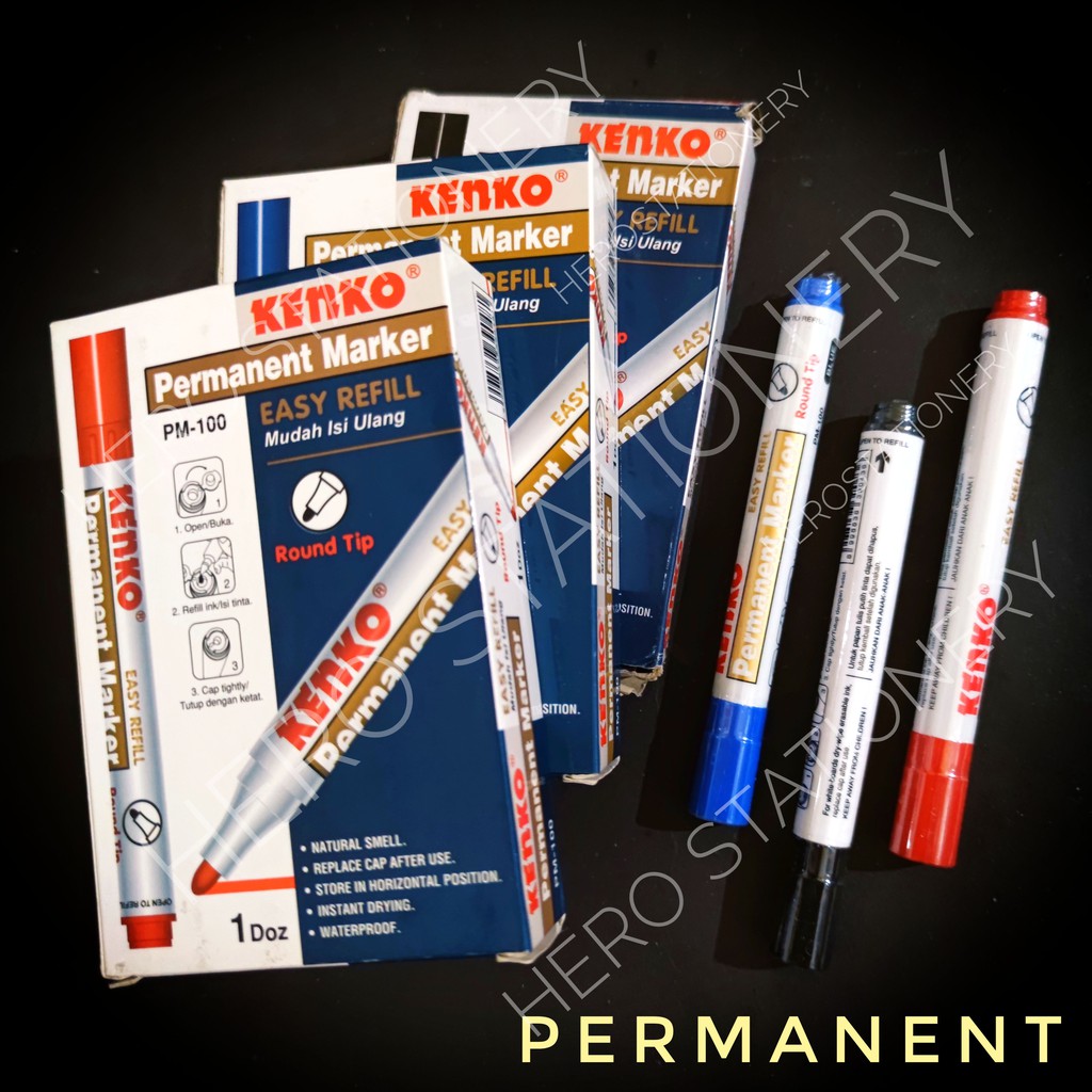 

Spidol permanen permanent marker kenko PM-100