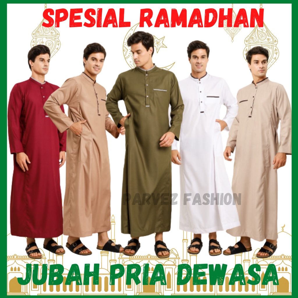 Jubah Pria Dewasa Terbaru Gamis Pria Arab Saudi