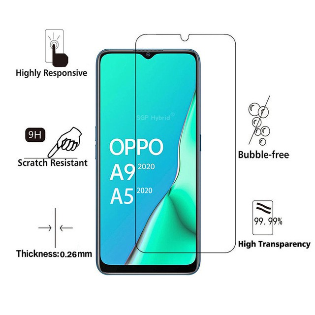 Paket Tempered Glass Layar Clear Dan Tempered Glass Camera Lens Oppo A9 2020