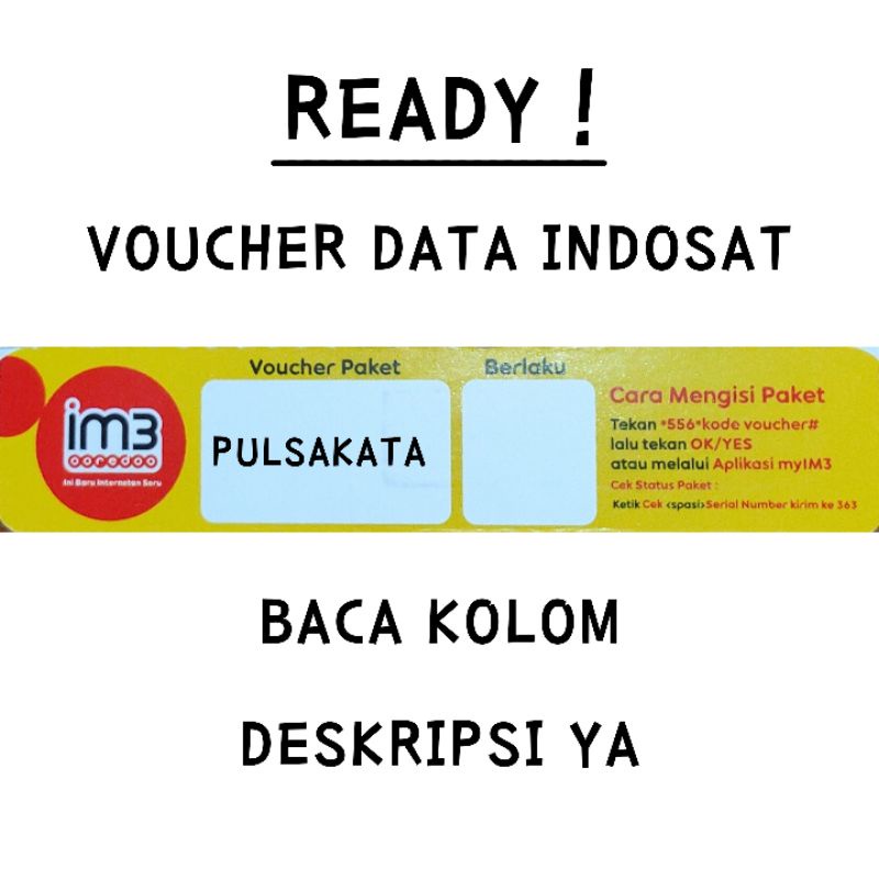 INDOSAT 1 GB GB UNLIMITED 5,5 GB 30 HARI VOUCHER