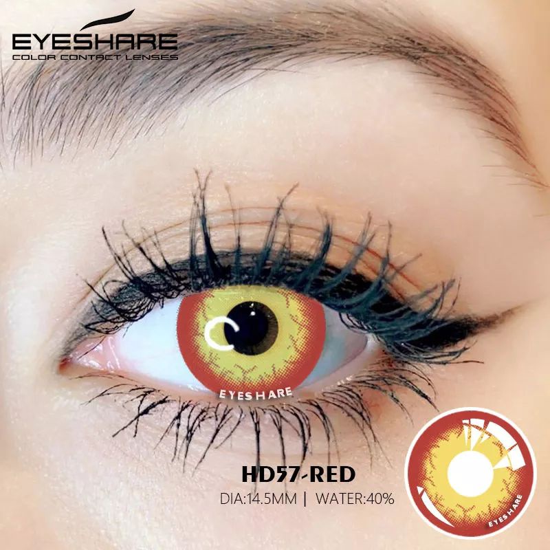 SOFTLENS COSPLAY IMPORT LENSA KONTAK SERI YELLOW MATA KUCING DINOSAURUS ULAR SNAKE HALLOWEEN KOSTUM LENSA BERWARNA UNTUK MATA