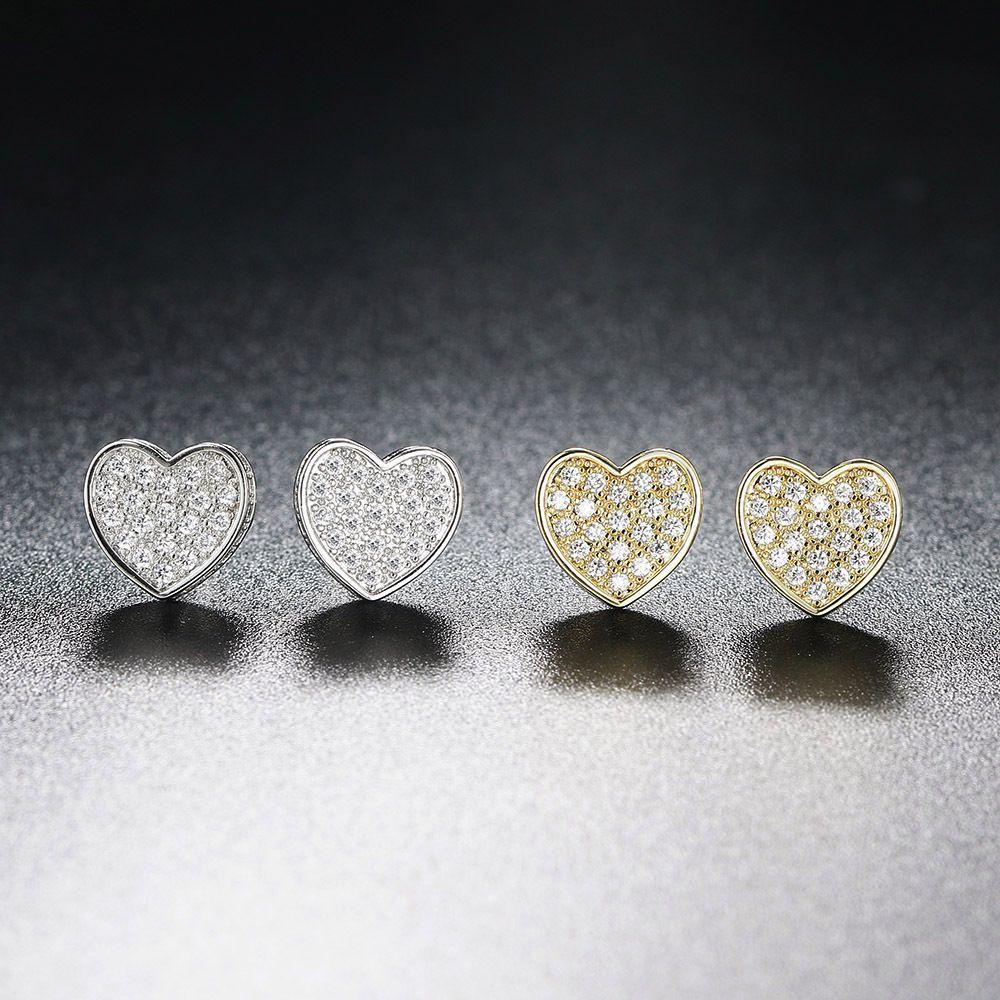 Nanas Zirkon Anting Wanita Perhiasan Tindik Telinga Aksesoris Hadiah Emas Perak Hip Hop Studs Earrings