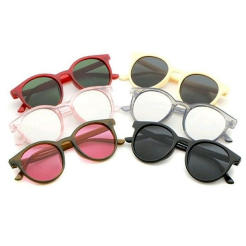 Kastamanwatch - (COD) Kacamata Wanita Pria Wanita Fashion Sunglasses Eyewear Frame Model Korea