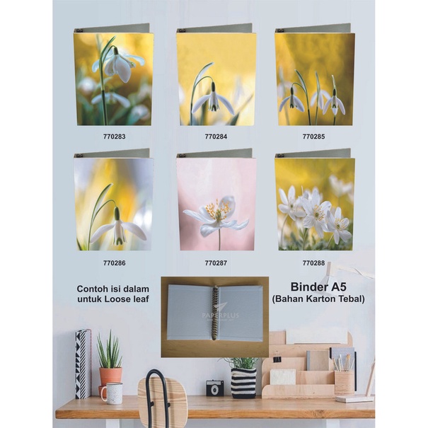 

Binder A5 / Binder Note A5 / Bunga / Set 2901