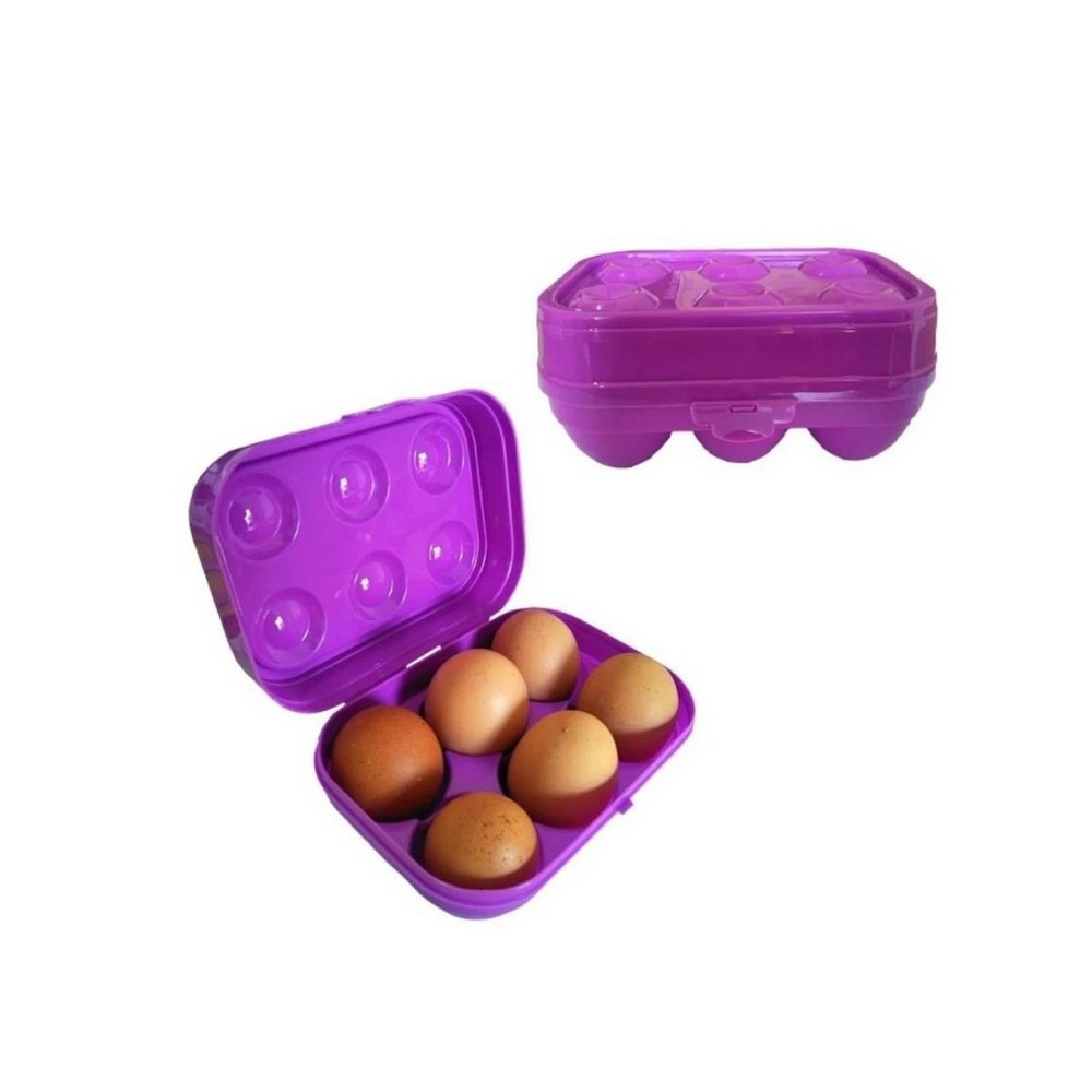 Kotak tempat penyimpanan telur / egg tray box 6 lubang