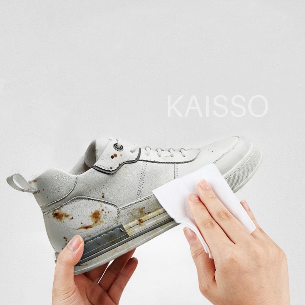 KAISSO - TISSUE SEPATU / TISU PEMBERSIH SEPATU ISI 12 LEMBAR / MAGIC SHOE WIPES