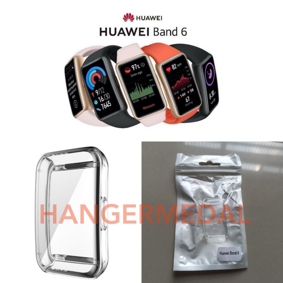 Silicon Case Huawei Band 6 bumper full cover pelindung layar rubber