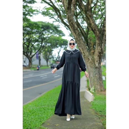 dress hitam korea