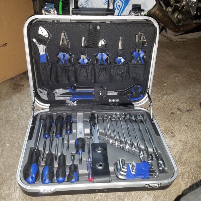 kunci sock set 132 pcs tool kit set ABS trolley box SANDS