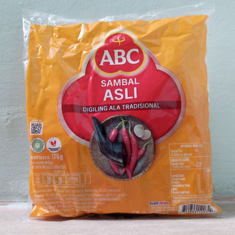 

Saus ABC isi 22 sachet × 8g