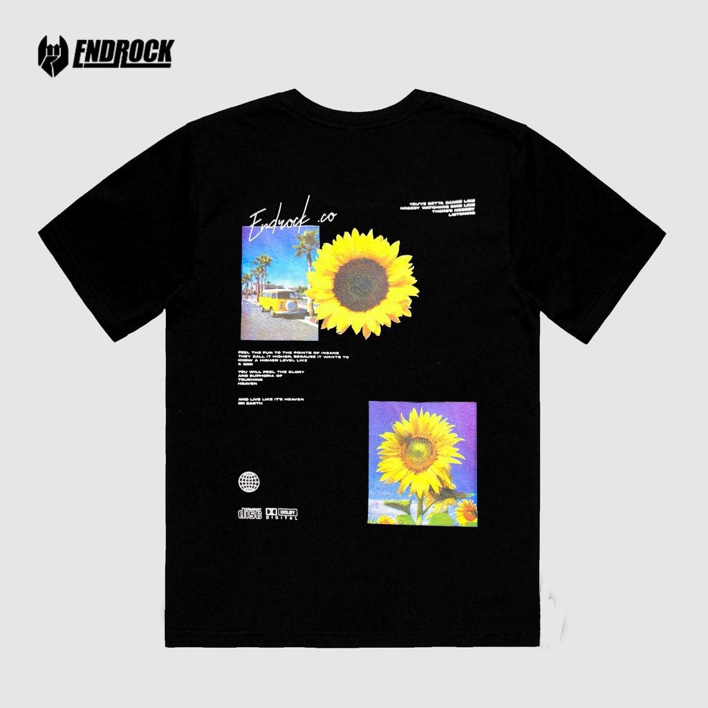 Kaos Distro Original Endrock Tema Sun flower