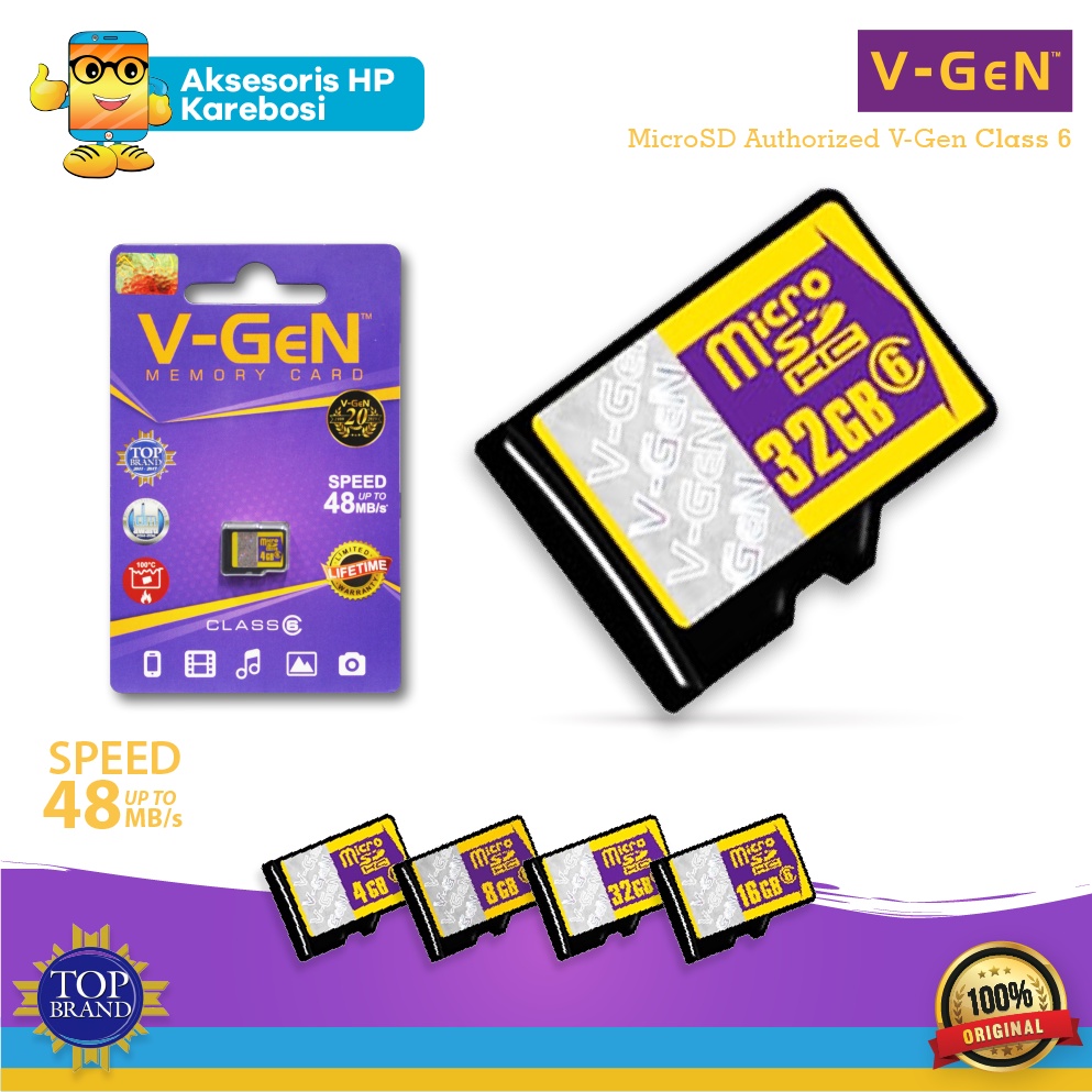 V-Gen Memory Card MMC Chip Micro SD V-Gen 32GB Memory Card V-Gen Original