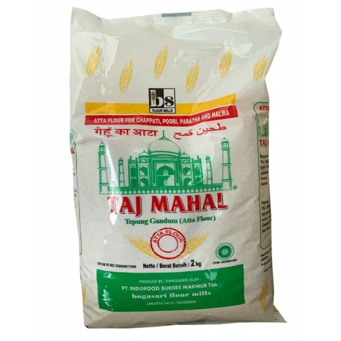 

SALE Tepung Gandum Taj Mahal atta flour 2kg/dus
