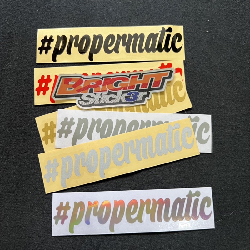 STICKER STIKER PROPERMATIC PROPER MATIC CUTTING