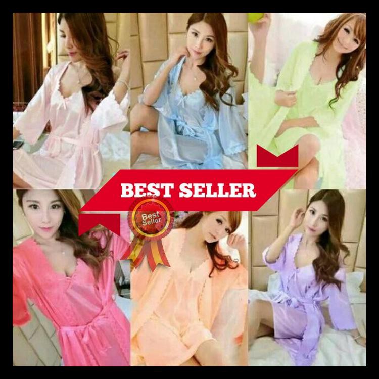 100%ORIGINAL LINGERIE KIMONO WANITA SEXY HOT BAJU TIDUR PAKAIAN DALAM MURAH LINGERI [PRODUK SANGAT