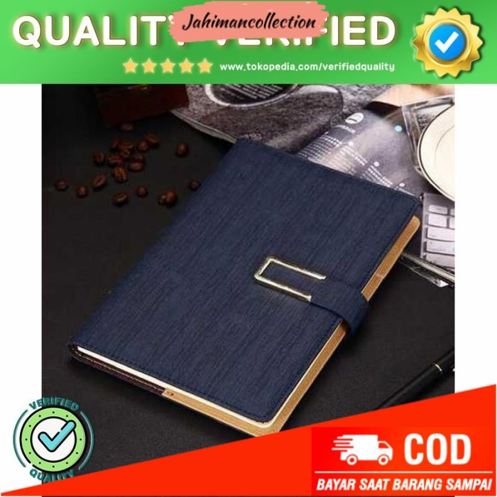 

✨ BISA COD ✨ Best Buku Catatan Kerja Cover Kulit Kertas A5 - Leather Notebook VQ