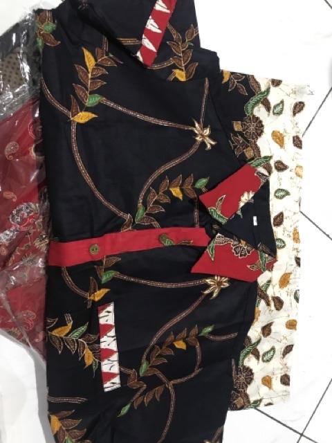 Qnunbatik Kemeja Batik Lengan Pendek Standard - Jumbo 5l Naura Madura