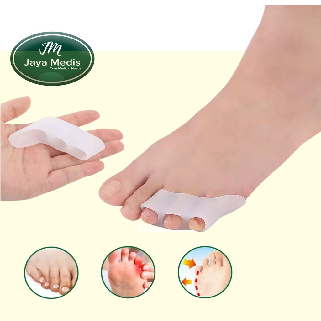 Tiga lubang Pemisah Jari Kaki - Bunion - 1 Pasang